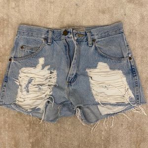 FURST OF A KIND distressed denim shorts